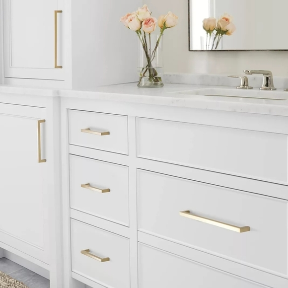 20 Amerock BP36571BBZ Monument Collection 5-1/16 in. (128mm) Pull, Golden Champa - Picture 4 of 6